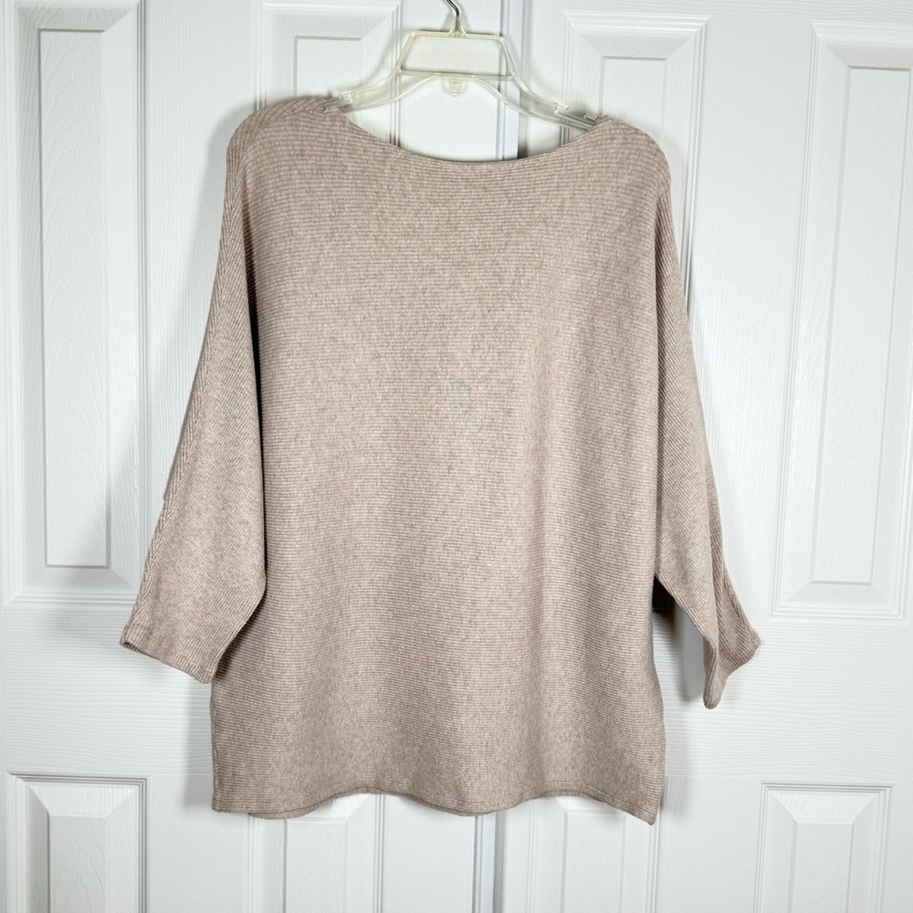 The Reset R Label Ribbed Pullover Linen Blend Top Sweater Size XL - Picture 4 of 13